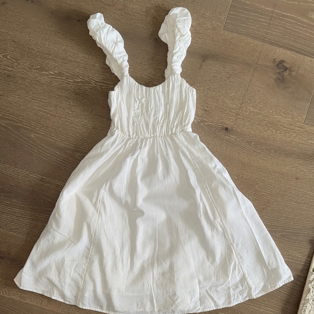 Abercrombie & Fitch Elegant White Linen Dress size XS Tall